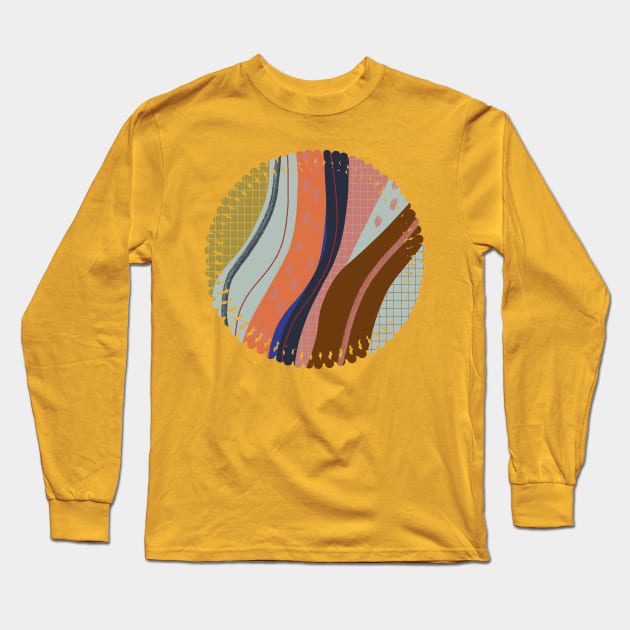 Retro Vibes 03 Long Sleeve T-Shirt by ViviGonzalezArt